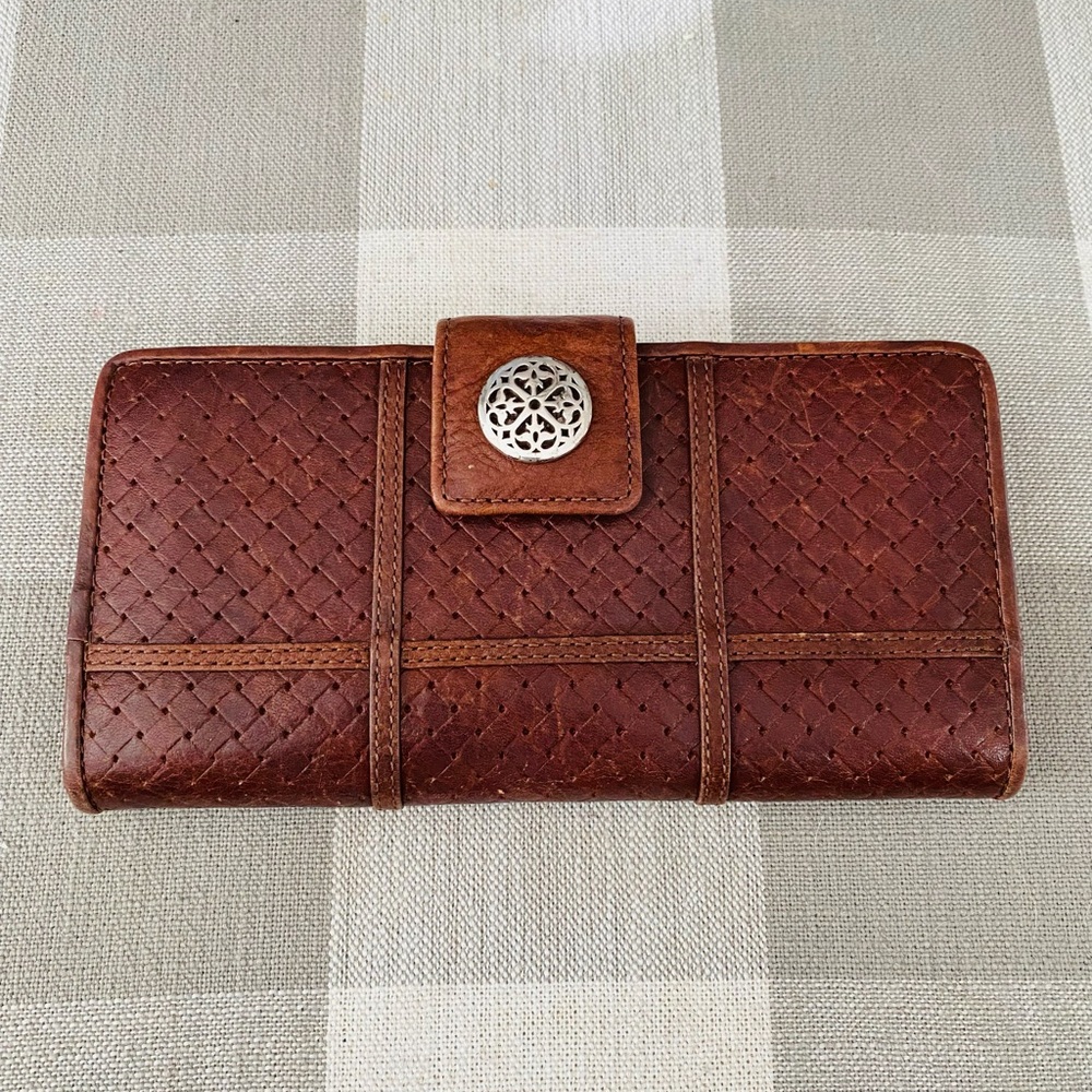 Brighton St. Tropez slim brown leather wallet